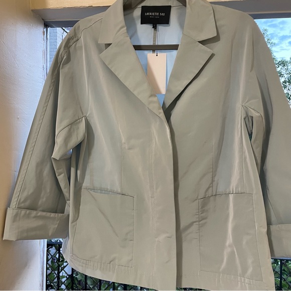 Lafayette 148 New York Mint Button Front Jacket - Picture 3 of 7